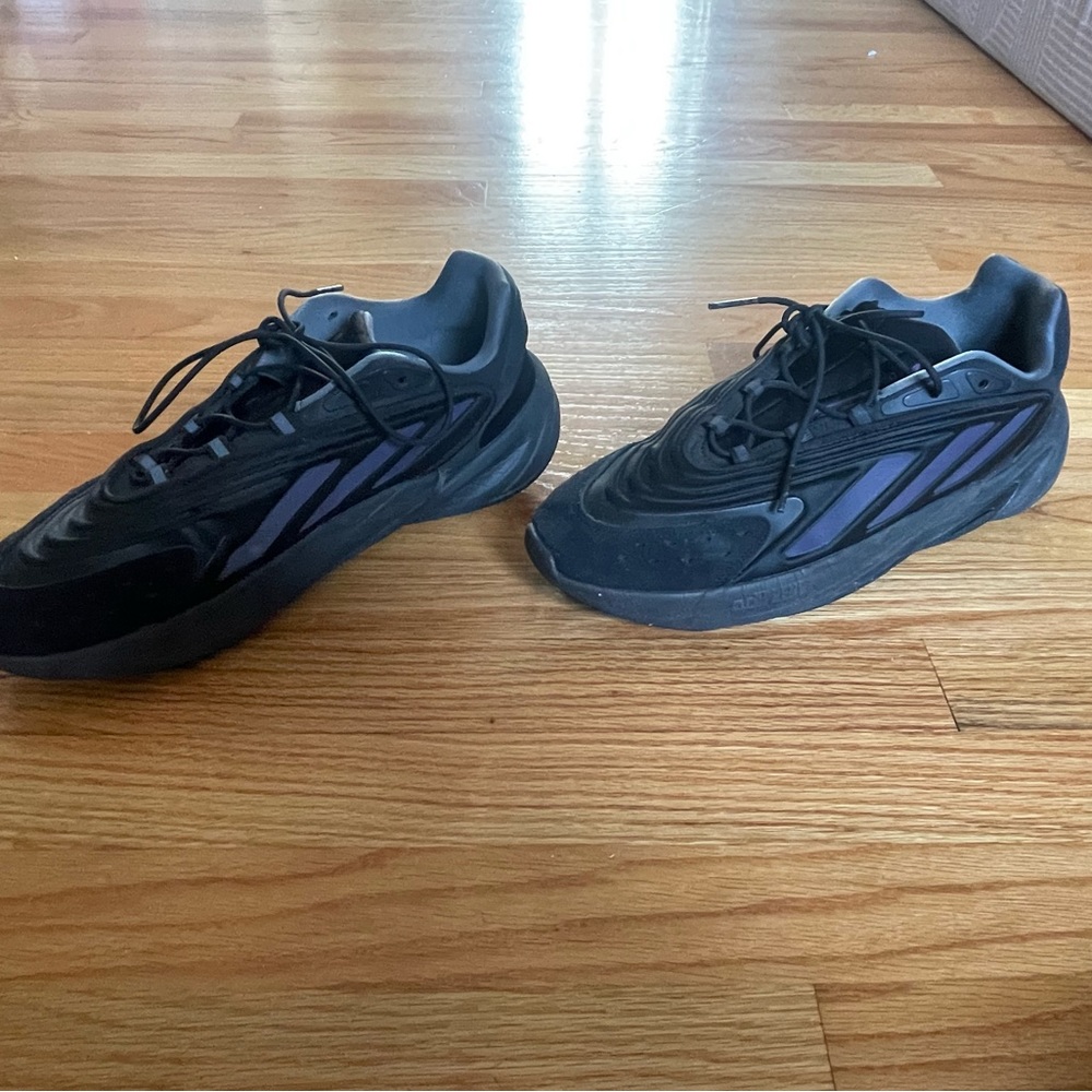 Black Size 13 Adidas Ozelia Shoes - Picture 3 of 5